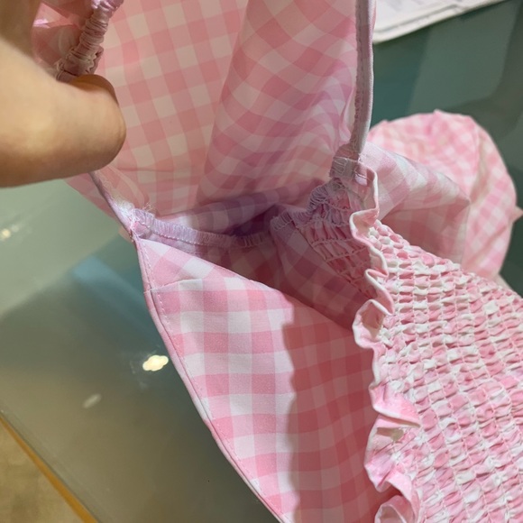 Nika Tang Raina Top in Pink Gingham - Picture 7 of 7